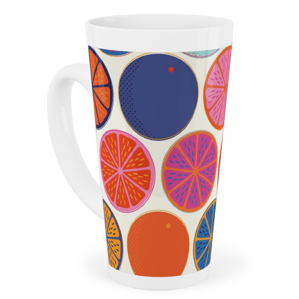 Orange Pop - Multi Tall Latte Mug, 17oz, Multicolor