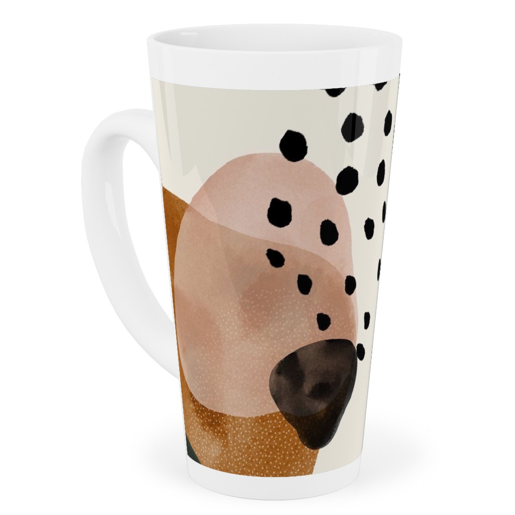 Geometric Pattern - Muted Tall Latte Mug, 17oz, Multicolor