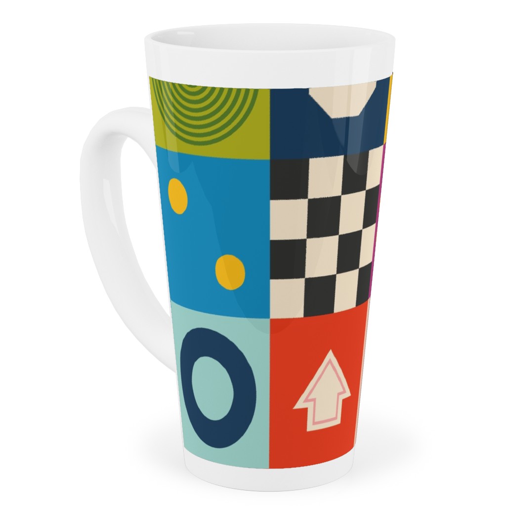 Game Cupboard Tall Latte Mug, 17oz, Multicolor