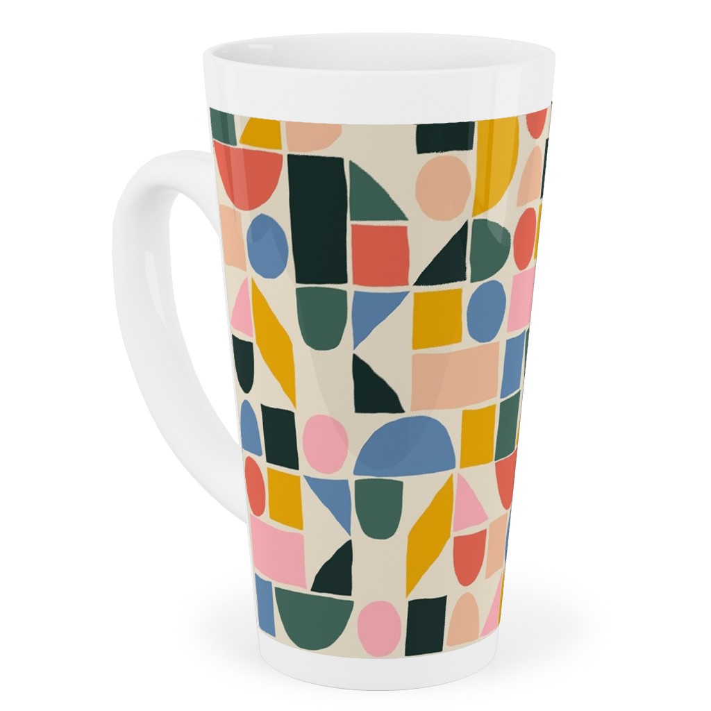 the Dog Ate My Ruler - Multi Tall Latte Mug, 17oz, Multicolor