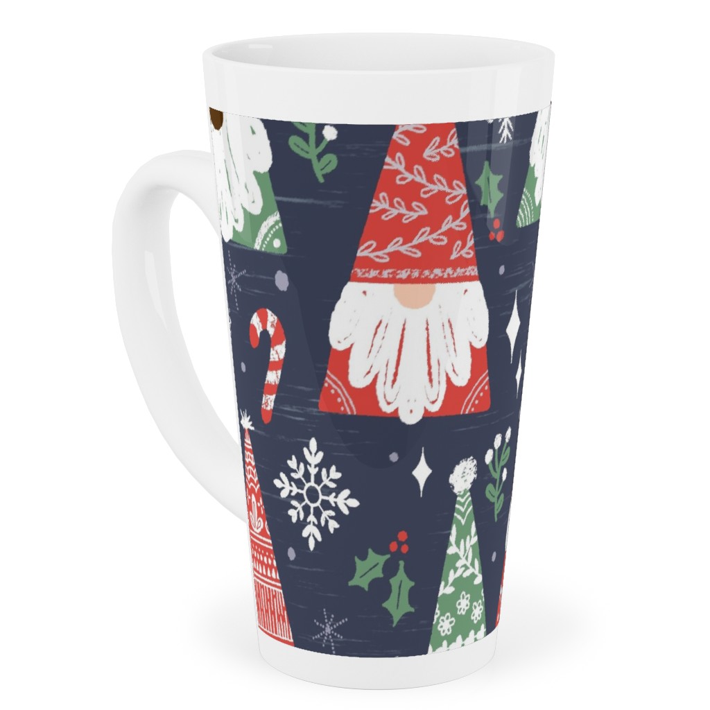 Folk Gnomes Tall Latte Mug, 17oz, Multicolor