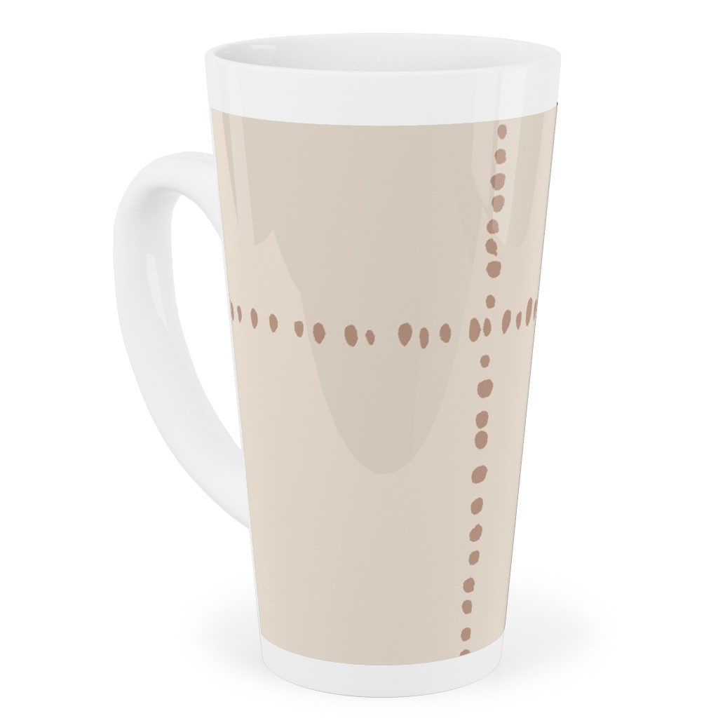 Soul Garden Tall Latte Mug, 17oz, Beige, Sand