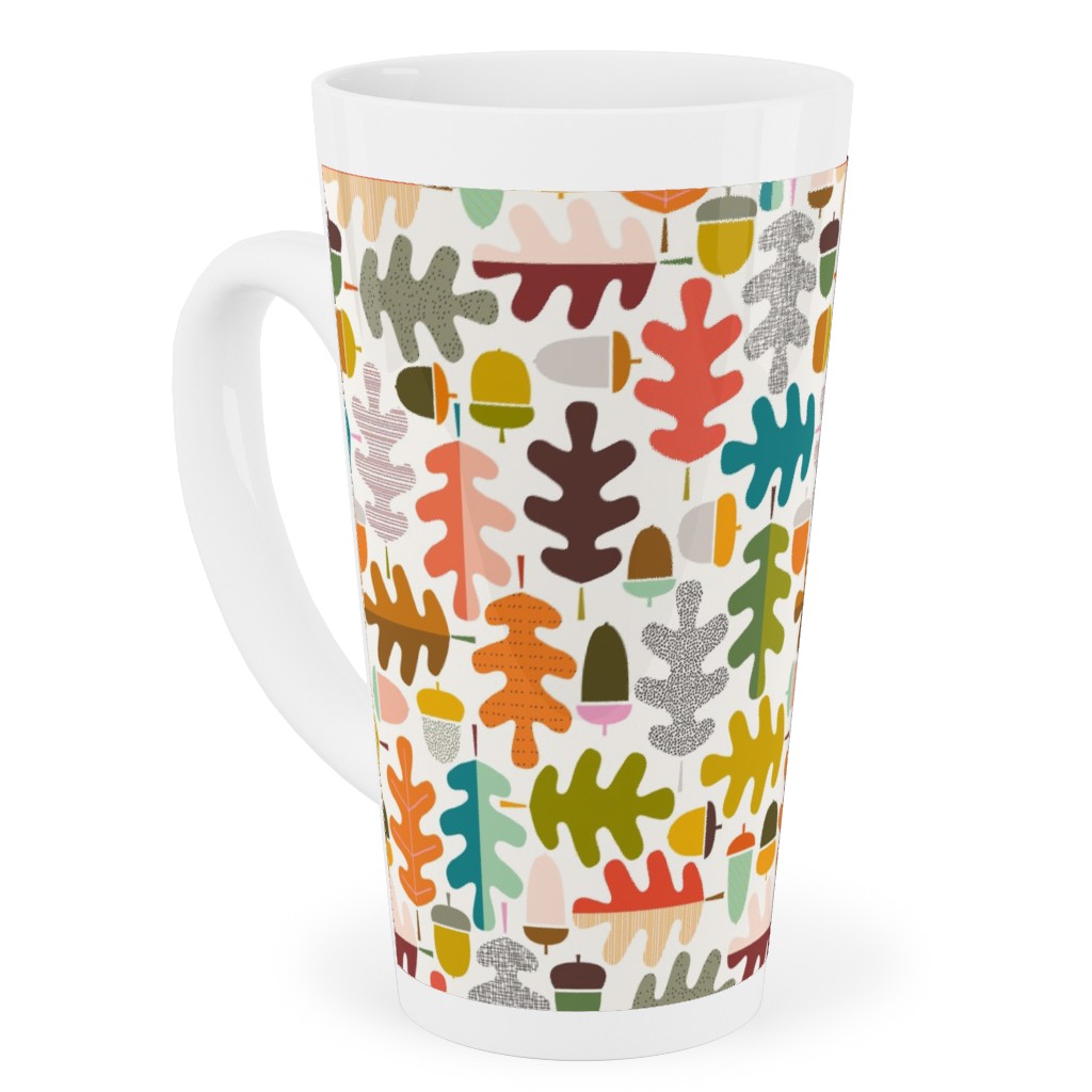 Autumn Oak Tree - Multi Tall Latte Mug, 17oz, Multicolor