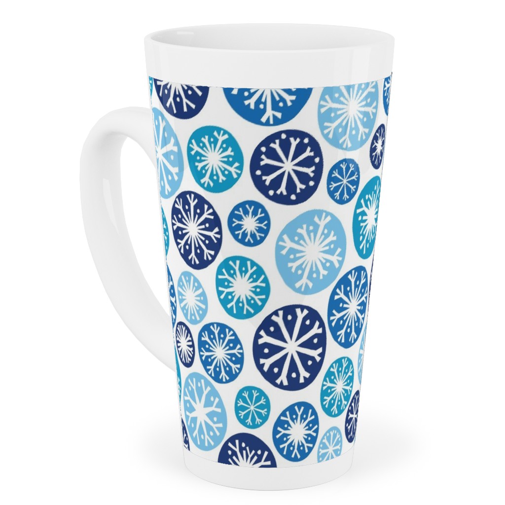 Snow Daze Tall Latte Mug, 17oz, Blue