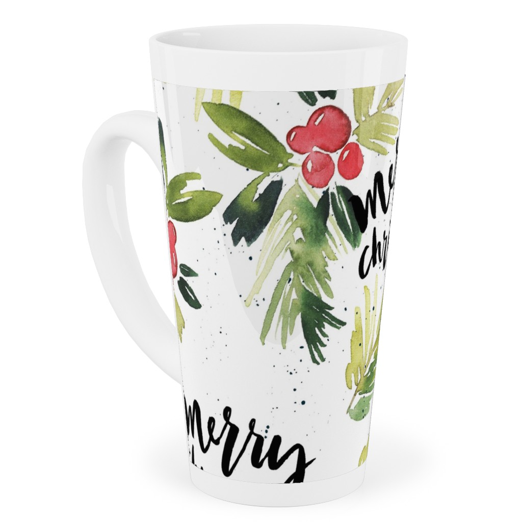 Merry Christmas Holly Coffee Mug