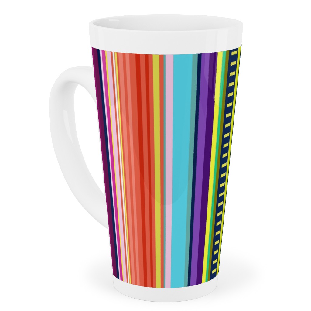 Mexican Serape - Multi Tall Latte Mug, 17oz, Multicolor
