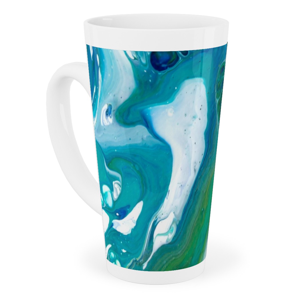 Acrylic Flow Tall Latte Mug, 17oz, Green, Hurricane