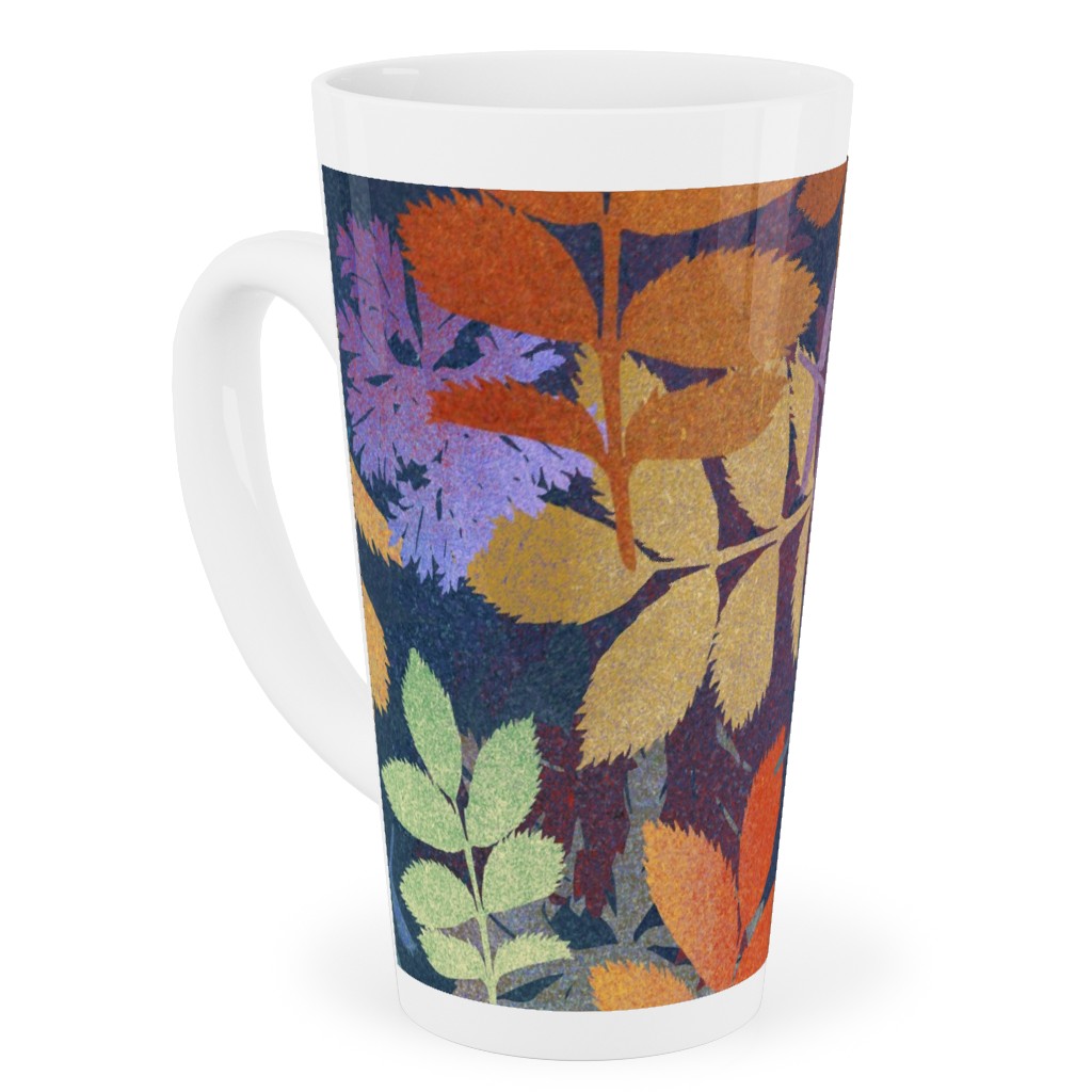 Leaves Falling - Multi Tall Latte Mug, 17oz, Multicolor