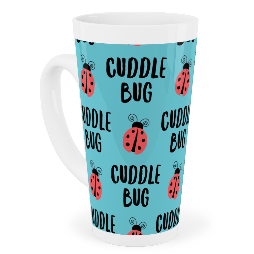 Cuddle Bug - Blue Tall Latte Mug, 17oz, Blue
