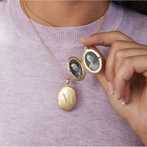 Heart Frame Locket Necklace by Shutterfly