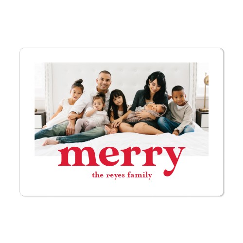 Bold Merry Magnet, 4x5.5, Red