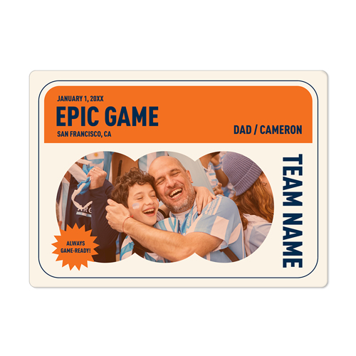 Epic Memory Magnet, 4x5.5, Orange, tangerine
