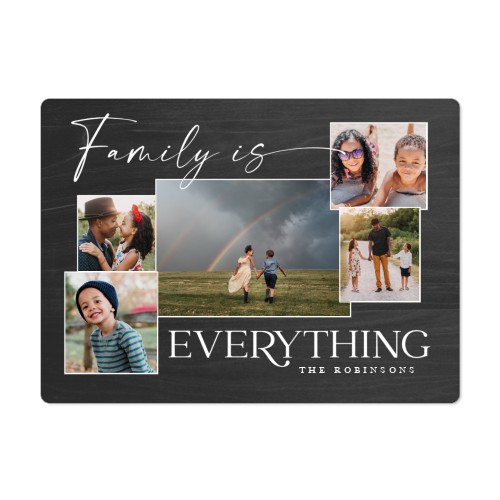 Family Overlap Collage Magnet, 4x5.5, Gray