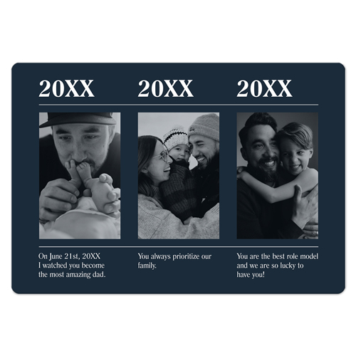 Timeline of Life Magnet, 3x5, Black, silhouette