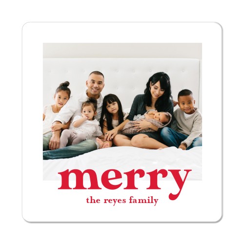Bold Merry Magnet, 3x3, Red