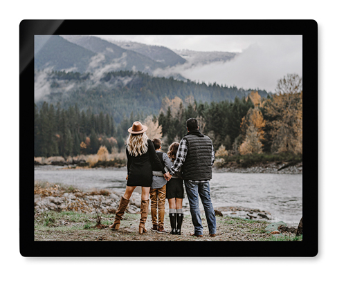 Simple Gallery of One Border Wall Art, No Frame, Single piece, Metal, 8x10, Glossy, Multicolor, multi