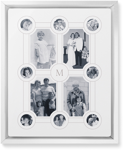 Vintage Family Tree Wall Art, White, Single piece, Metal, 8x10, Matte, White