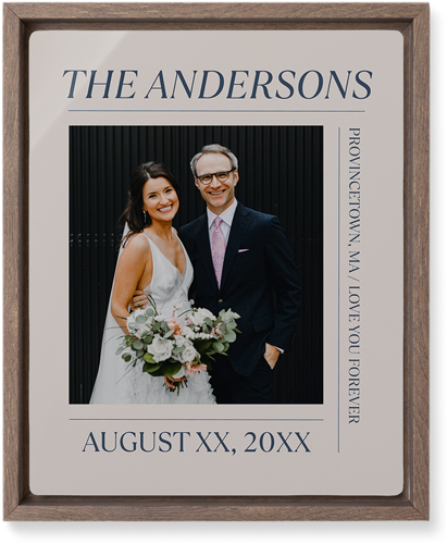 Editorial Snapshot Wall Art, Walnut, Single piece, Metal, 8x10, Glossy, Beige, elderflower