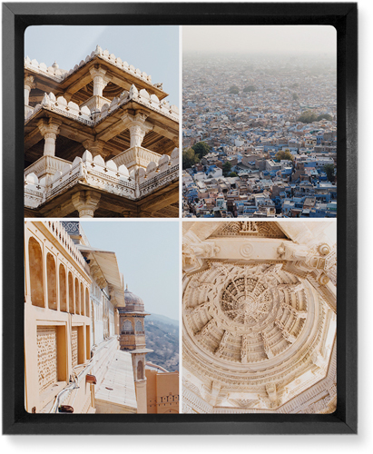 Four Top Wall Art, Black, Single piece, Metal, 8x10, Matte, Multicolor, multi