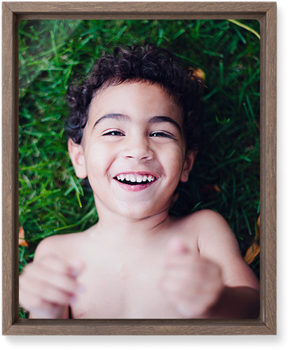 Photo Gallery Portrait Wall Art, Walnut, Single piece, Metal, 8x10, Matte, Multicolor