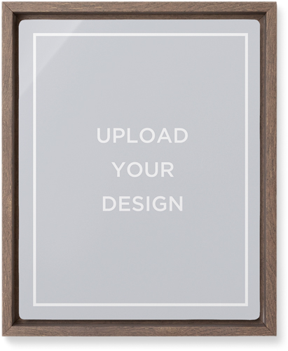 Upload Your Own Design Wall Art, Walnut, Single piece, Metal, 8x10, Matte, Multicolor