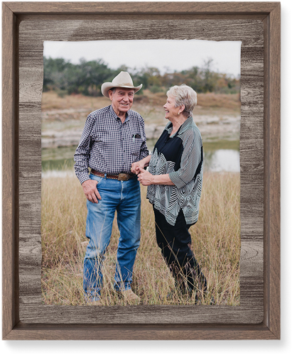 Countryside Portrait Wall Art, Walnut, Single piece, Metal, 8x10, Glossy, Brown