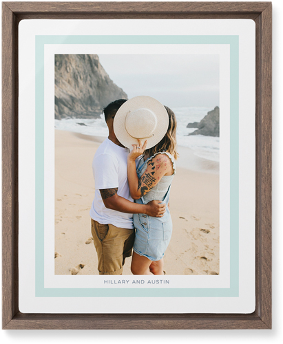 Freeze Frame Wall Art, Walnut, Single piece, Metal, 8x10, Matte, Green, mint