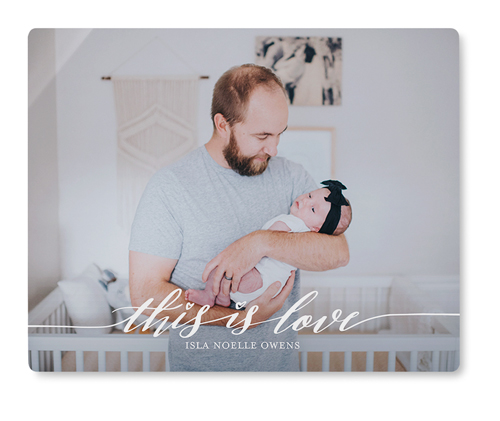 Love Is Wall Art, No Frame, Single piece, Metal, 8x10, Matte, White, white