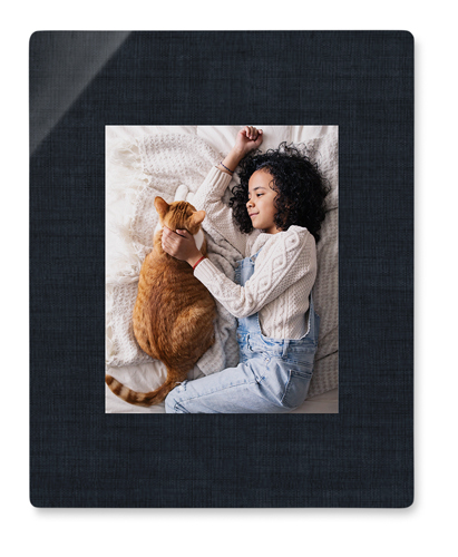 Full Frame One Wall Art, No Frame, Single piece, Metal, 8x10, Matte, Black, black