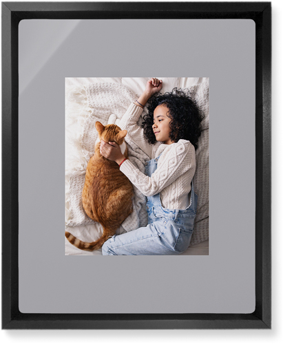Full Frame One Wall Art, Black, Single piece, Metal, 8x10, Glossy, Gray