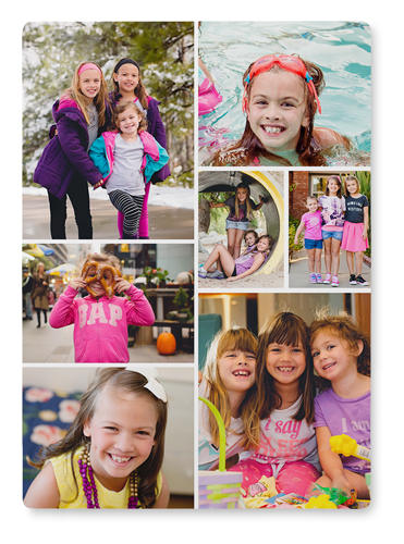 Gallery of Seven Wall Art, No Frame, Single piece, Metal, 10x14, Glossy, Multicolor, multi