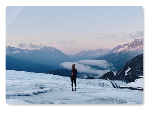 Photo Gallery Square Wall Art, No Frame, Single piece, Metal, 10x14, Glossy, Multicolor, multi