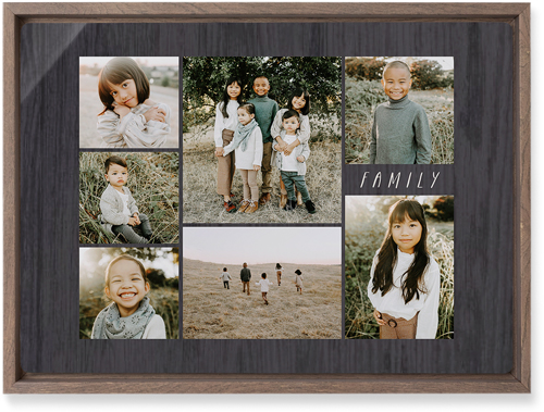 Lucky Seven Wall Art, Walnut, Single piece, Metal, 10x14, Glossy, Multicolor
