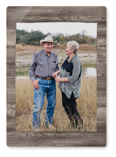 Countryside Portrait Wall Art, No Frame, Single piece, Metal, 10x14, Matte, Brown