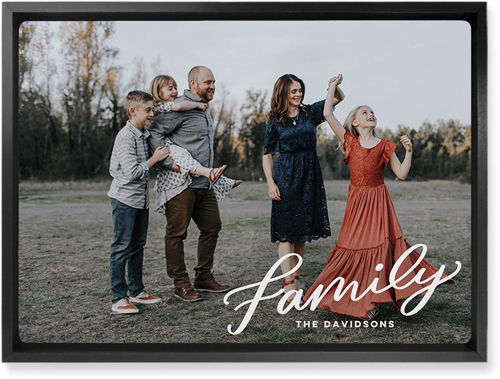 Family Letters Wall Art, Black, Single piece, Metal, 10x14, Matte, White, white