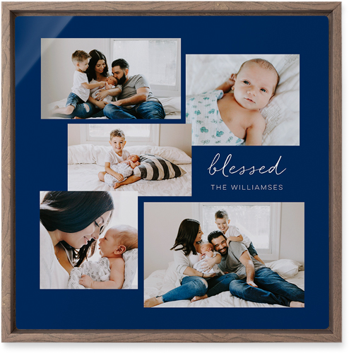 Take Five Wall Art, Walnut, Single piece, Metal, 12x12, Matte, Multicolor, multi