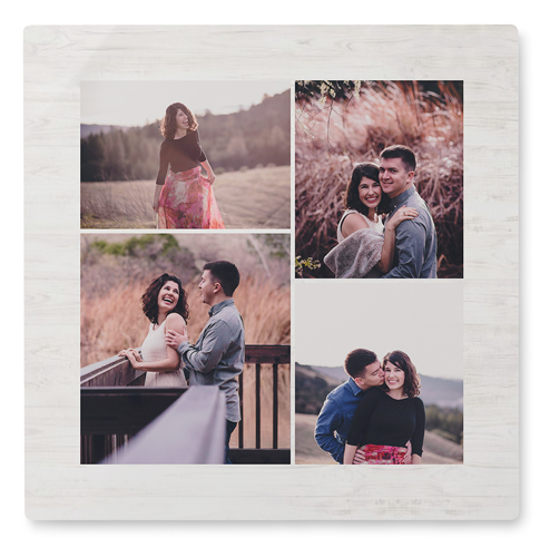 Four Winds Wall Art, No Frame, Single piece, Metal, 12x12, Matte, Beige, wheat