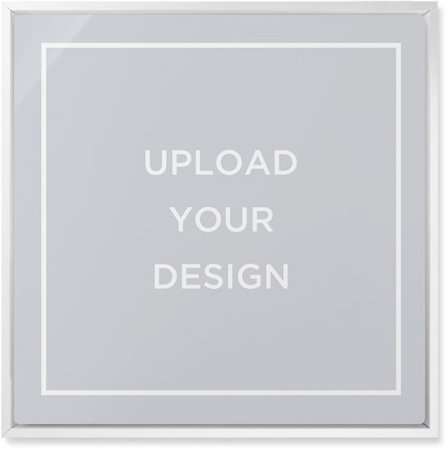 Upload Your Own Design Wall Art, White, Single piece, Metal, 16x16, Matte, Multicolor, multi