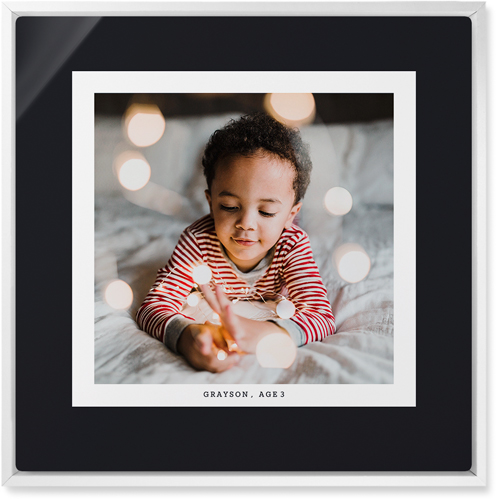 Frame Up Wall Art, White, Single piece, Metal, 16x16, Matte, Gray