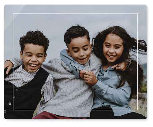 Floating Frame Wall Art, No Frame, Single piece, Metal, 16x20, Matte, White, white