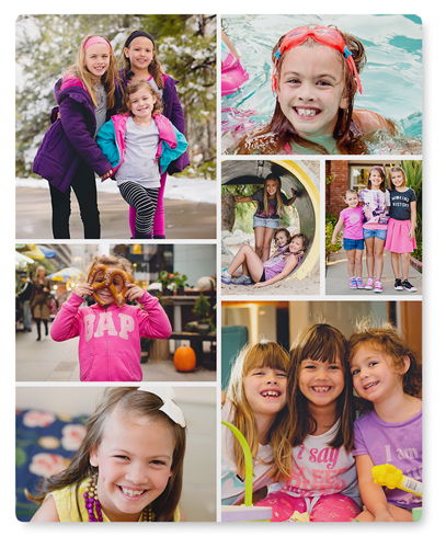 Gallery of Seven Wall Art, No Frame, Single piece, Metal, 16x20, Glossy, Multicolor, multi