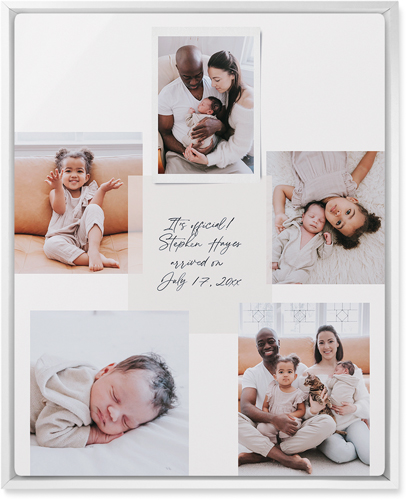 Handwritten Note Collage Wall Art, White, Single piece, Metal, 16x20, Matte, White, white