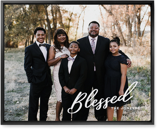 Blessed Letters Wall Art, Black, Single piece, Metal, 16x20, Glossy, White, white