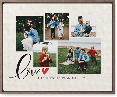 Just Hearts Wall Art, Walnut, Single piece, Metal, 16x20, Glossy, Beige, antique white