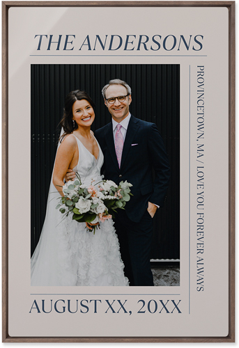 Editorial Snapshot Wall Art, Walnut, Single piece, Metal, 20x30, Glossy, Beige, elderflower