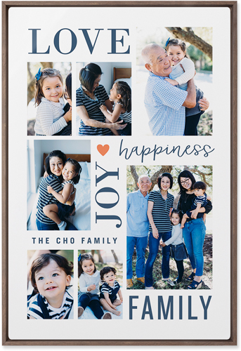 Happiness Is Wall Art, Walnut, Single piece, Metal, 20x30, Matte, White, white