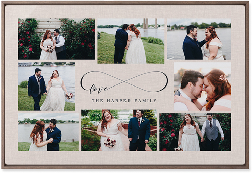 Sweet Moments Wall Art, Walnut, Single piece, Metal, 20x30, Matte, Beige, antique white