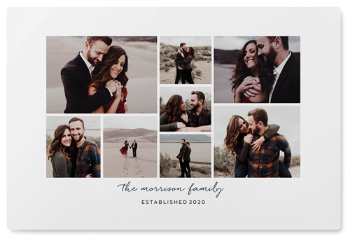 Pieces of Eight Wall Art, No Frame, Single piece, Metal, 20x30, Matte, White, white