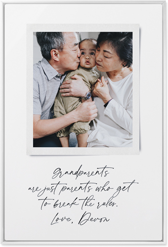 Sentimental Note Wall Art, White, Single piece, Metal, 24x36, Matte, White, white