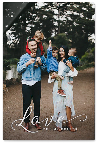 Just Love Portrait Wall Art, No Frame, Single piece, Metal, 24x36, Matte, White, white